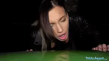 Public Agent Sexy tattooed horny minx night time fuck and facial