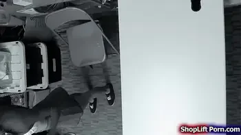 Teen shoplifter pussy rammed by security