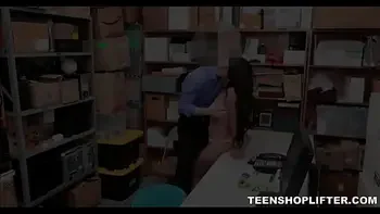 TeenShoplifter.com - Sexy Brunette Latina Teen Shoplifter Makes Fuck Deal With Horny Cop