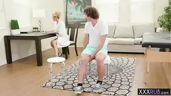 Perverted big tits mature massage and sucks a big cock