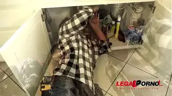 Gorgeous brunette stunner Anissa Kate receives loads of cum across her tits GP675