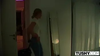 TUSHY Super Horny Model Gets Ga On A Shoot