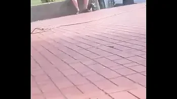 Wife's legs wide open teasing strangers