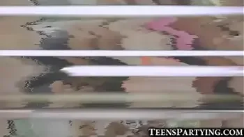 Teen Ravers Share a Massive Facial!