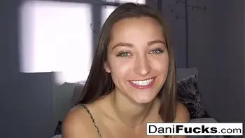 Sexy Dani wakes up Erik for a fun romp in the bed