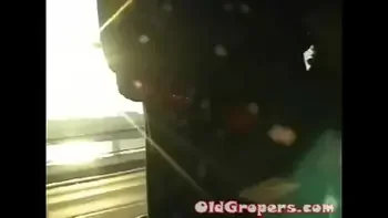 Katarina Hartlova groped in the crowded bus!