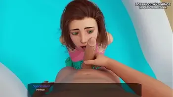 Petite stepsister with a nice fit ass thighjob l My sexiest gameplay moments l Milfy City l Part #7