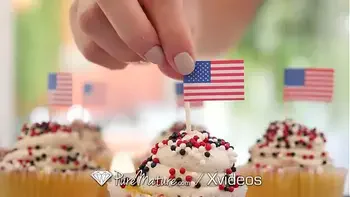 PUREMATURE Busty MILF Tight Pussy Fucked On 4th Of July