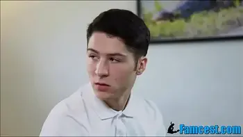 Big Tits step Mom Takes Virginity Before He Goes Off To