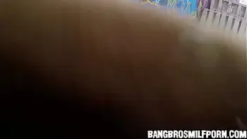 Hot busty latina milf gets fucked in the street - milf porn