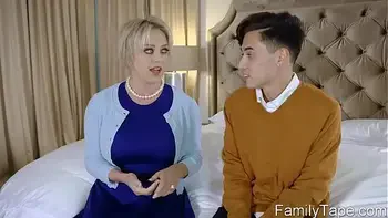 Stepson got his cock sucked by his new stepmom