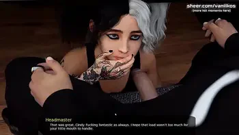 Hot babe college girl goth teen gets a big cock in her little dirty and hungry for dicks mouth l My sexiest gameplay moments l Milfy City l Part #32