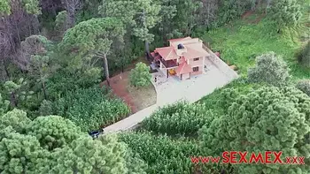 Sexy Stepmom and stepson stayed at a cold house in the mountain while stepfather went to get firewood for chimney.They had to hug and share each others' heat