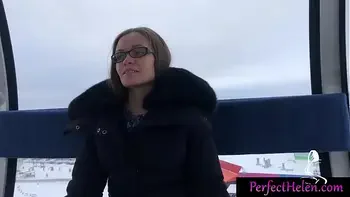 Hot Girl Public Blowjob Dick Stranger and Cum Swallow at the Resort