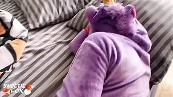 Babe Blowjob and Hard Pussy Fuck in the Morning POV - Facial in the Kigurumi