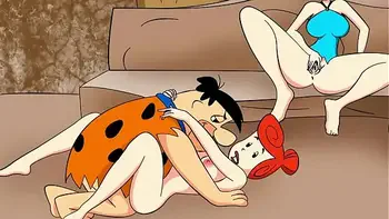 Uma Suruba em Família - HQ Pornô - Os Flintstones