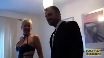 PASCALSSUBSLUTS - Scarla Swallows Cucks Husband With Master