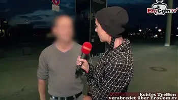 Deutsches Straßencasting - Fremde Männer nach sex gefragt