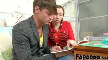 Step Daughter Enjoying The Facial