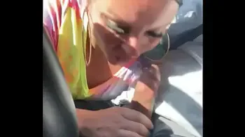 She snuck out back to suck my dick while her man was in the shower