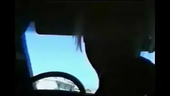 Blowjob in a moving car