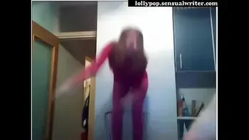 Blonde leggins upskirt