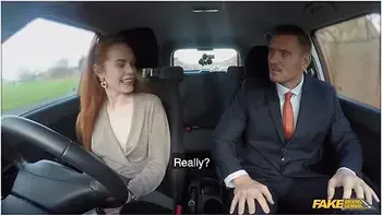 Cute Redhead Ella Hughes Is Creampied By Examiner