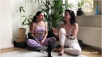 Sexy Hailey Gets Penetrated With Long Glass Dildo With Hailey Sexy