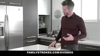 FamilyStrokes - StepDaddy Banging His Hot Black StepDaughter (Brixley Benz)