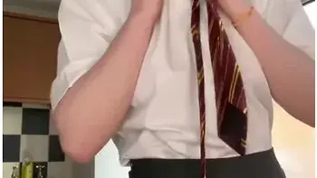 Old Video Of Ellie Louise. Bjust Got Home From School And Stepdaddies Horny So I Rode My Dildo For Him!