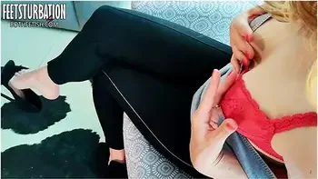 Tight Pants And High Heel Dangling, Sexy Classy Fuck