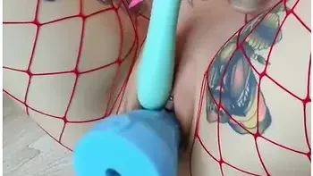Getting Pounded And Cumming Hard And Sticky With A Fuck Machine And Alien Cock