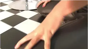 Blonde In Skintight Leather Pants Gives Pov Show In Bar - Jasmine Sinclair