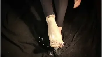 Condom Play Feet Fetish Fake Cum