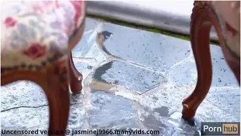 Cute Asian Girl In White Lingerie Fingers Her Shaved Pussy To Get Squirting Orgasm At Balcony