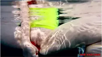 Red Xxx - Fucks Her Pussy With A Toy In The Pool