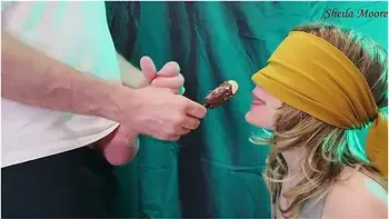 Ice Cream Taste Game. My Stepsister Swallows My Cum- Sheila Moore