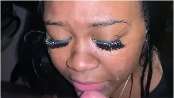 My Black Girl Facial Cumshot Compilation! She Deepthroats Stepdaddys Bwc And Loves The Cum