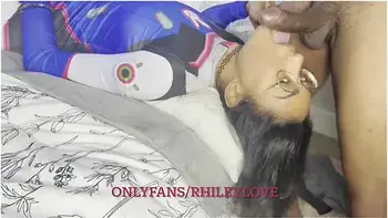 Light Skin Goddess - Teen 18+ Lightskin Ebony Goddess Cosplays As D.va From Overwatch And Squirts Five Times On Bbc