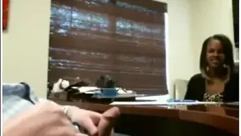 Interview Dickflash Handjob