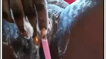 Plumb Ebony MILF Bitch fucked in her sexy shaved pussy