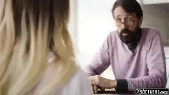 Small tits stepdaughter rims her stepdad