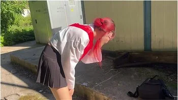 I Caught My Neighbors Stepdaughter, A Graduate, Drinking And Punished Her With A Bottle In Her Ass