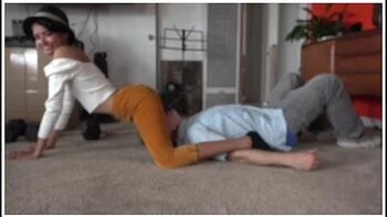 Get Off My Face! Surprise Clothed Facesitting And Lapdace With Viva Athena