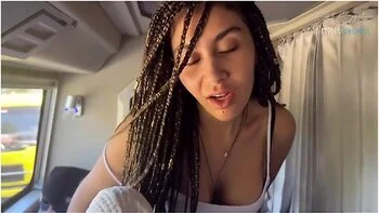 Beatrice Segreti Is Too And Seduces A Man In The Bus! Risky Amateur Public Sex