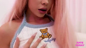 First Time Anal: Cute Barbie Kate Kuray Takes It In The Ass