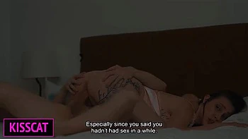 Step Mom and Step Son Share Hotel Bed - Forbidden Taboo Sex Unfolds