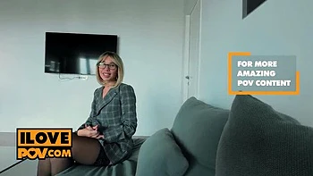 Kris Price Footjob Blowjob POV - Hot Blonde Fucks Hard Doggy Style