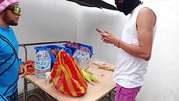 Horny Woman Fucks The Vegetable Man - Homemade Amateur