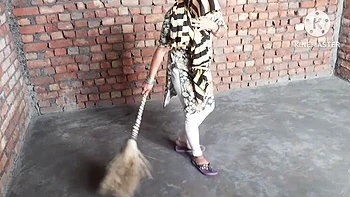 Neighbor Uncle Fucks Indian Maid Sister-in-Law's Big Tits While She Cleans House POV HD